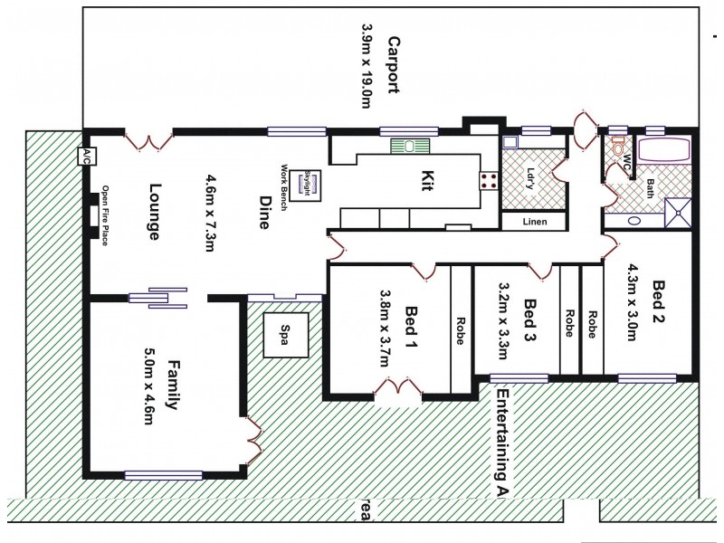 86 Vivian Road, Meadows SA 5201 Floorplan