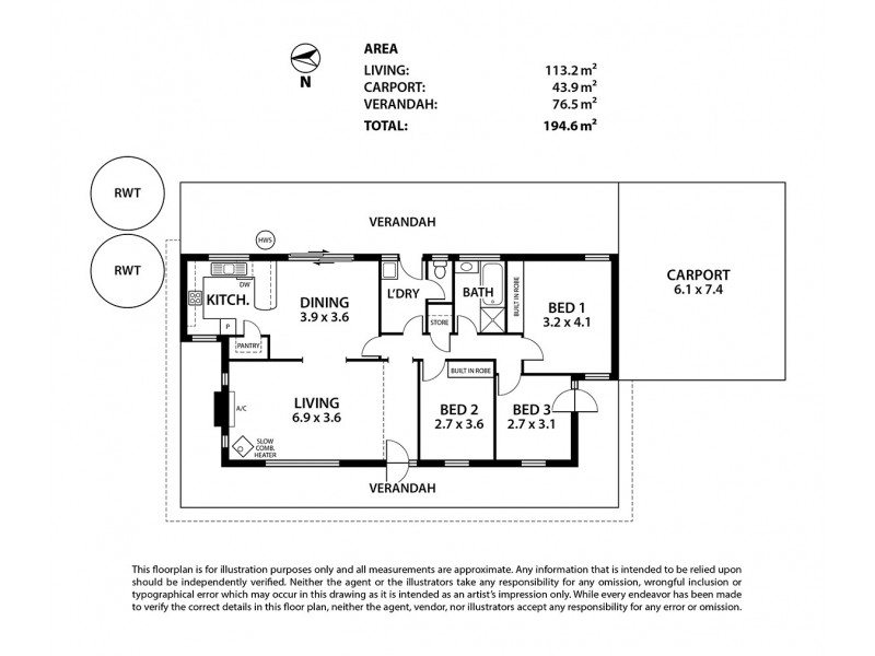 32 Kondoparinga Road, Meadows SA 5201 Floorplan