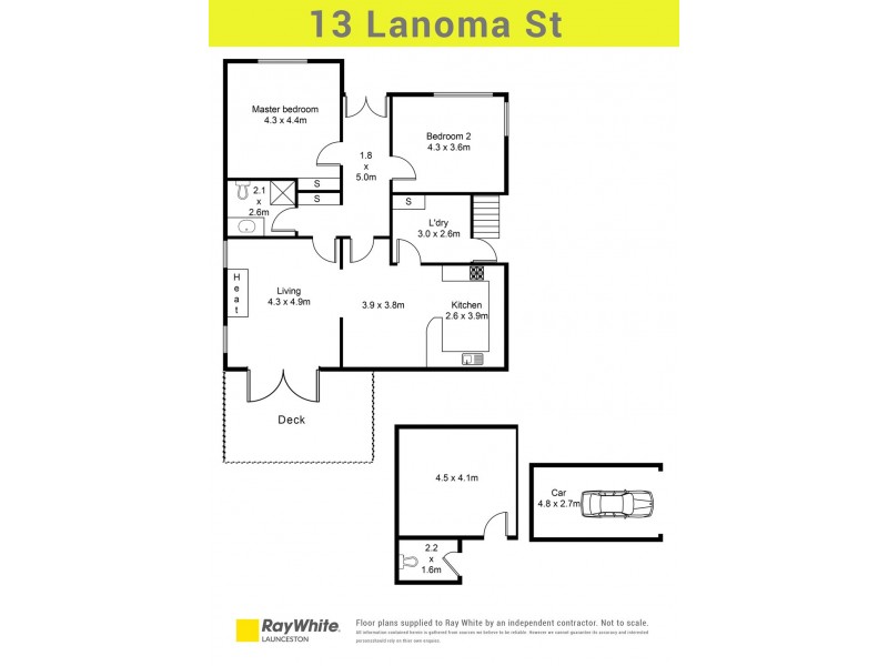 13 Lanoma Street, East Launceston TAS 7250 Floorplan