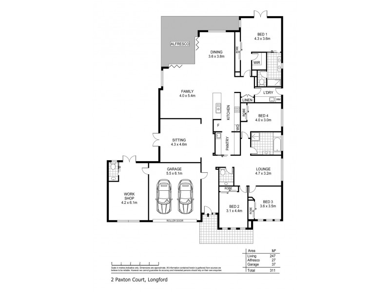 2 Paxton Court, Longford TAS 7301 Floorplan