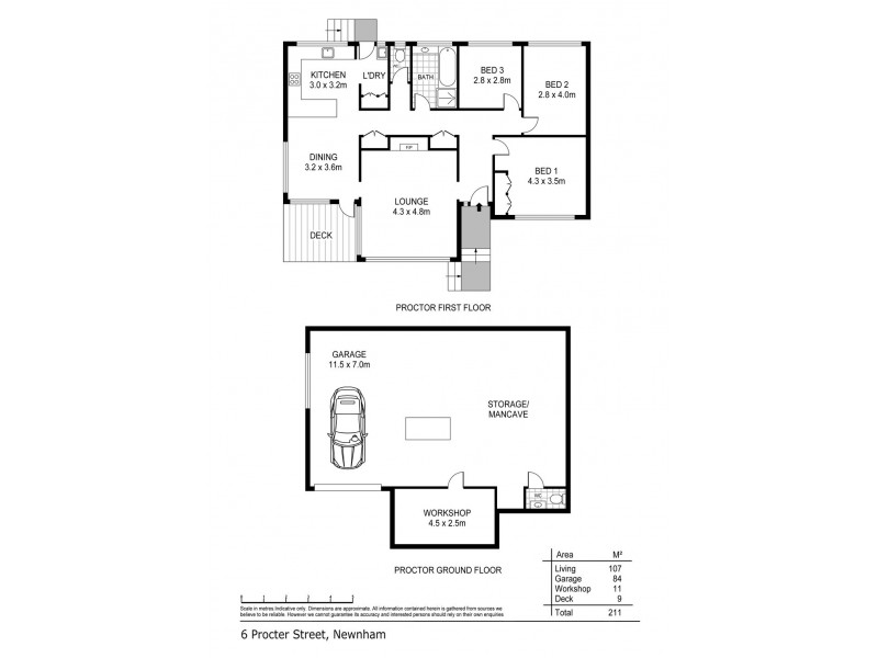 6 Procter Street, Newnham TAS 7248 Floorplan