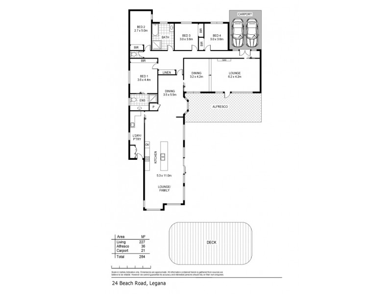 24 Beach Road, Legana TAS 7277 Floorplan