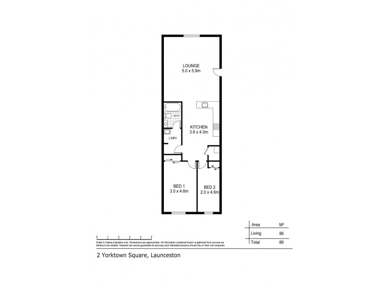 2 Yorktown Square, Launceston TAS 7250 Floorplan