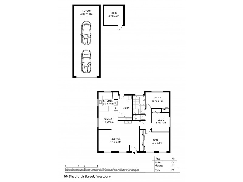 60 Shadforth Street, Westbury TAS 7303 Floorplan
