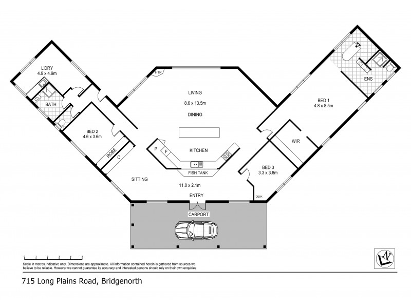 715 Long Plains Road, Bridgenorth TAS 7277 Floorplan