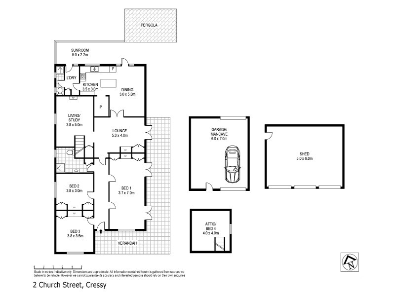 2 Church Street, Cressy TAS 7302 Floorplan