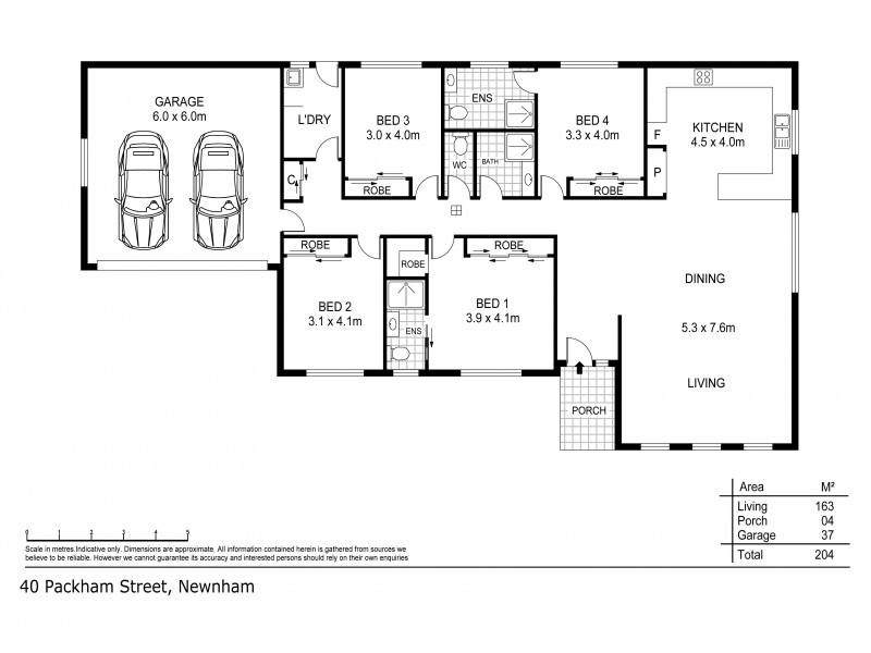 1/40 Packham Street, Newnham TAS 7248 Floorplan