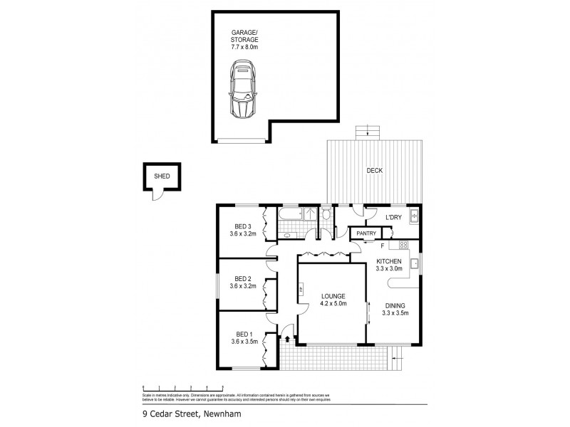 9 Cedar Street, Newnham TAS 7248 Floorplan
