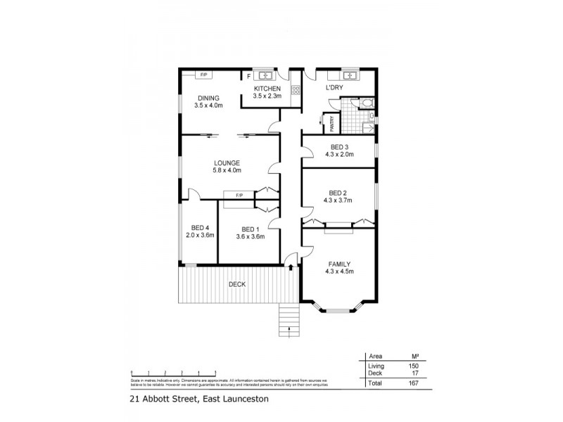 21 Abbott Street, East Launceston TAS 7250 Floorplan