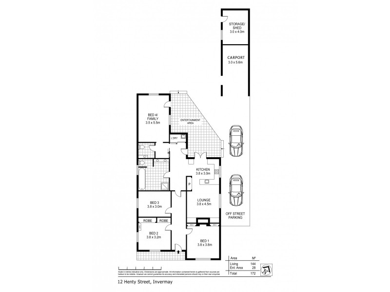12 Henty Street, Invermay TAS 7248 Floorplan