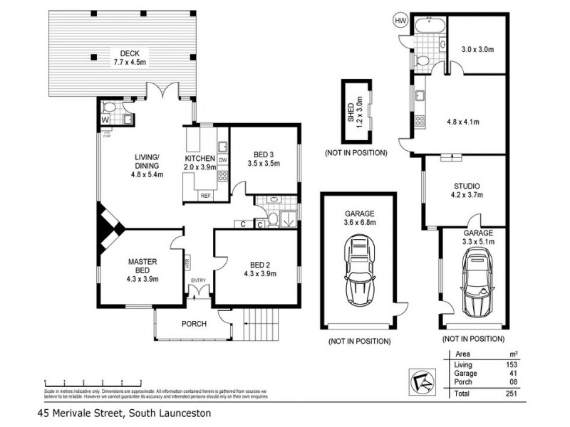 45 Merivale Street, South Launceston TAS 7249 Floorplan