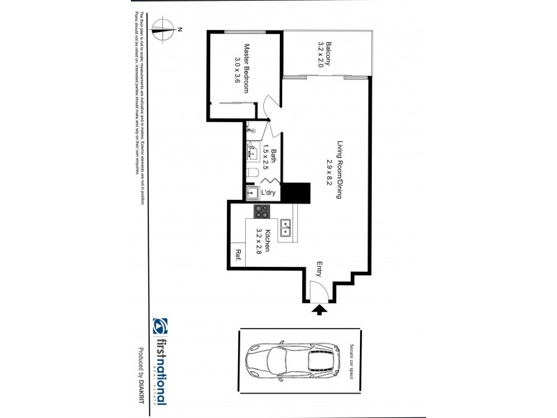 1609/2A Help Street, Chatswood NSW 2067 Floorplan