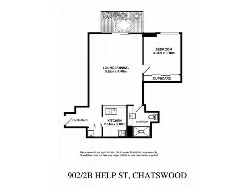 902/2B Help Street, Chatswood NSW 2067 Floorplan