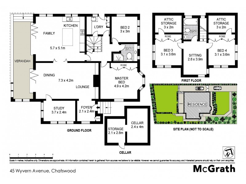 45 Wyvern Avenue, Chatswood NSW 2067 Floorplan