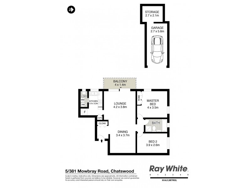 5/381 Mowbray Road, Chatswood NSW 2067 Floorplan