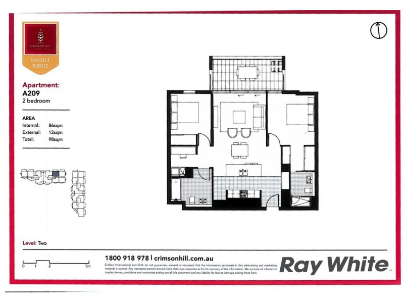 209/6-8 Shout Ridge, Lindfield NSW 2070 Floorplan