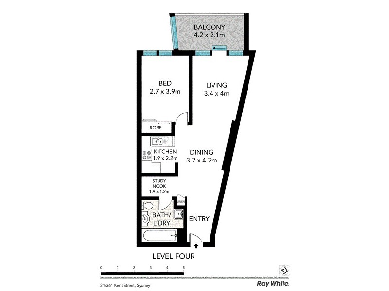 34/361-363 Kent Street, Sydney NSW 2000 Floorplan