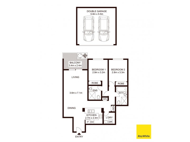 76/14 Brown Street, Chatswood NSW 2067 Floorplan