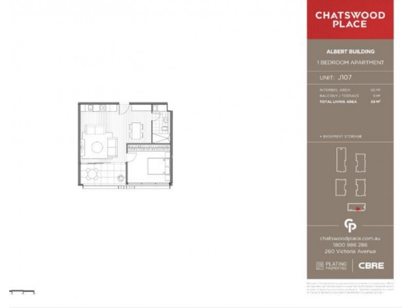 J107/15 Albert Avenue, Chatswood NSW 2067 Floorplan