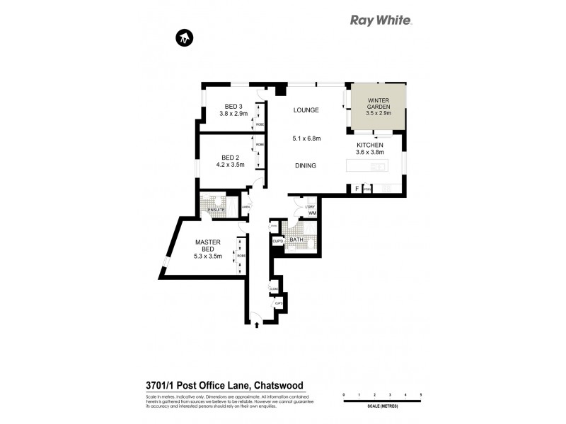 3701/1 Post Office Lane, Chatswood NSW 2067 Floorplan