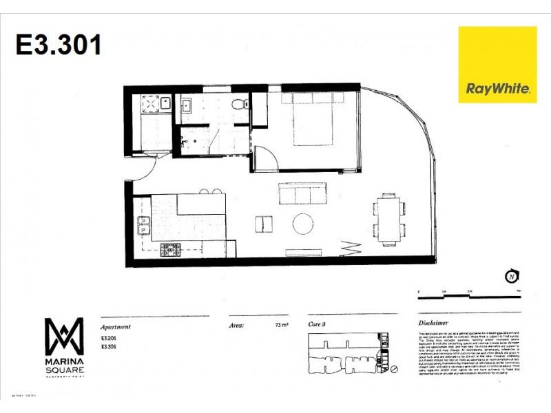 E3.301/17 Wentworth Place, Wentworth Point NSW 2127 Floorplan
