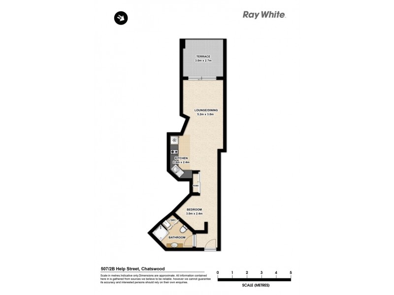 507/2B Help Street, Chatswood NSW 2067 Floorplan