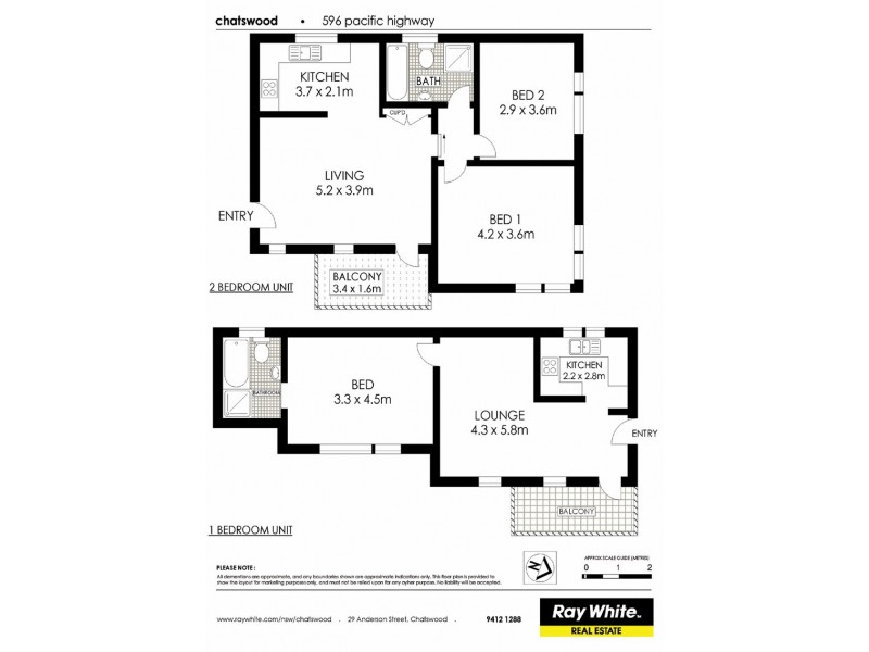 4/596 Pacific Highway, Chatswood NSW 2067 Floorplan