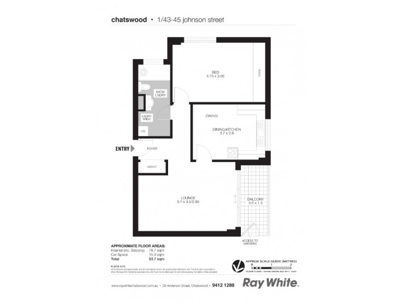 1/43-45 Johnson Street, Chatswood NSW 2067 Floorplan