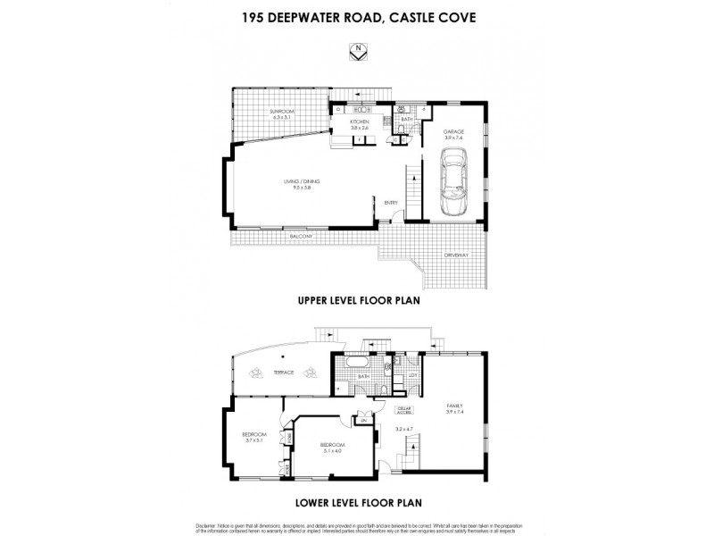 195 Deepwater Road, Castle Cove NSW 2069 Floorplan