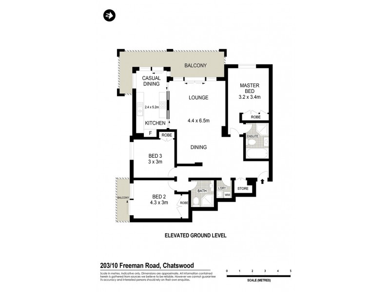 203/10 Freeman Road, Chatswood NSW 2067 Floorplan