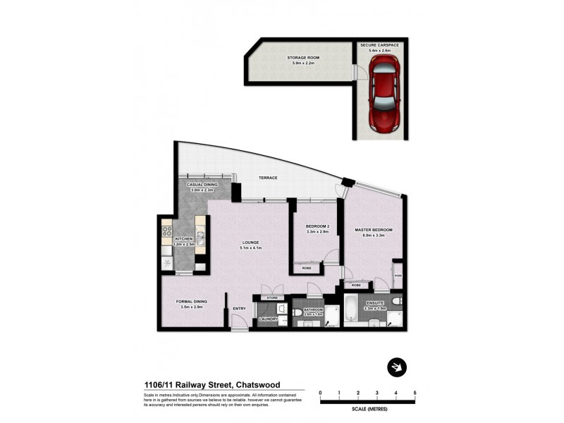 1106/11 Railway Street, Chatswood NSW 2067 Floorplan