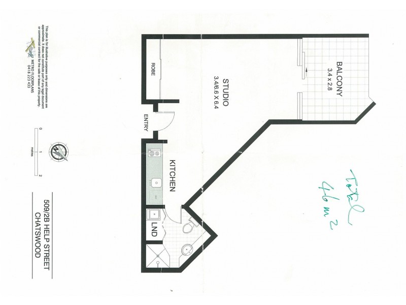 509/2B Help Street, Chatswood NSW 2067 Floorplan