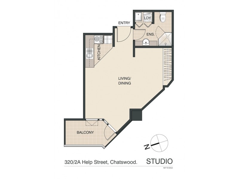 320/2a Help Street, Chatswood NSW 2067 Floorplan