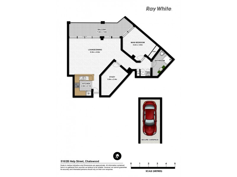 510/2B Help Street, Chatswood NSW 2067 Floorplan