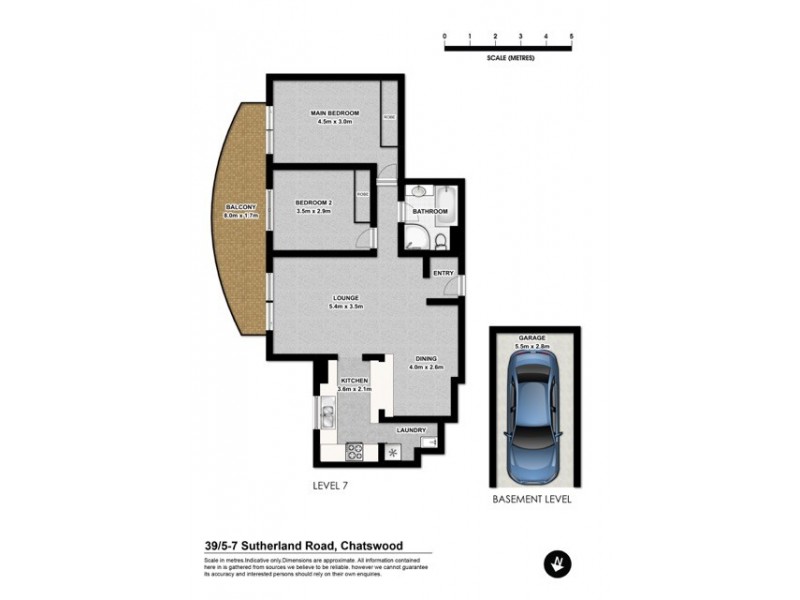 39/5-7 Sutherland Road, Chatswood NSW 2067 Floorplan