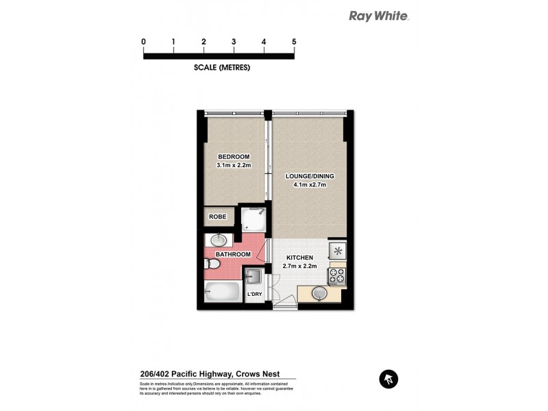206/402-420 Pacific Highway, Crows Nest NSW 2065 Floorplan