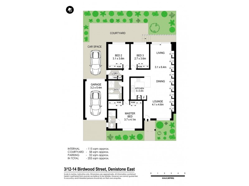 3/12 Birdwood Street, Denistone East NSW 2112 Floorplan