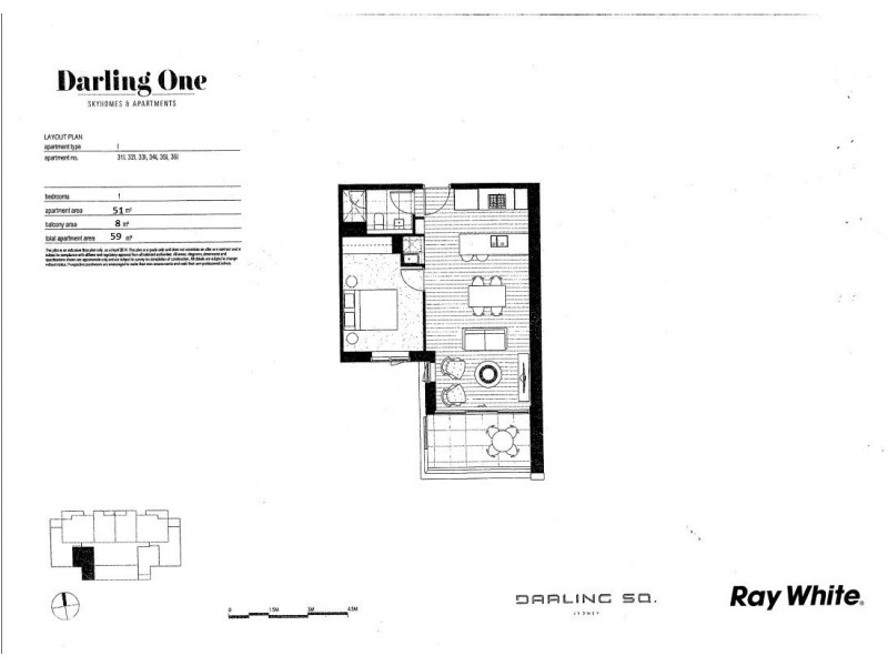 34I/1 Darling Drive, Darling Square, Darling Harbour NSW 2000 Floorplan
