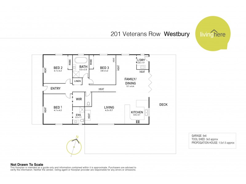 201 Veterans Row, Westbury TAS 7303 Floorplan