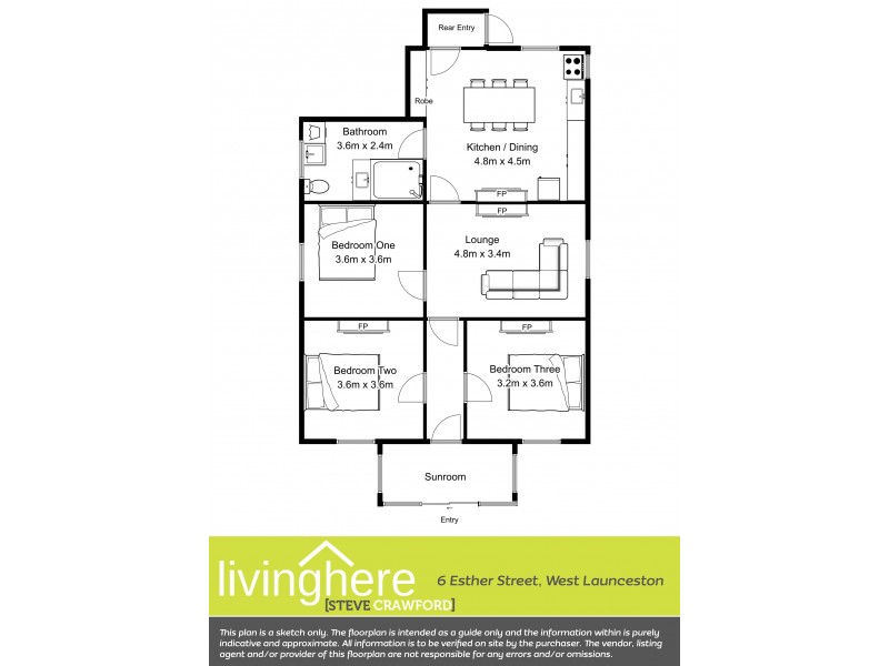 6 Esther Street, West Launceston TAS 7250 Floorplan