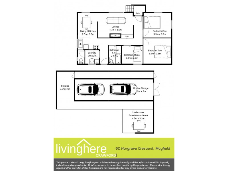 60 Hargrave Crescent, Mayfield TAS 7248 Floorplan