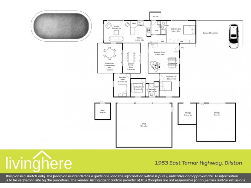 1953 East Tamar Highway, Dilston TAS 7252 Floorplan
