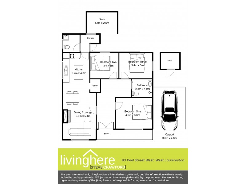 93 Peel Street, West Launceston TAS 7250 Floorplan
