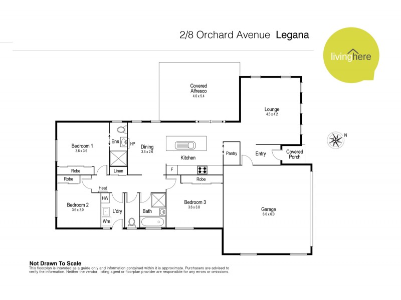 2/8 Orchard Avenue, Legana TAS 7277 Floorplan