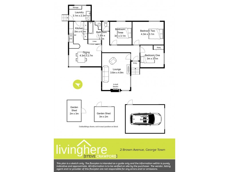 2 Brown Avenue, George Town TAS 7253 Floorplan