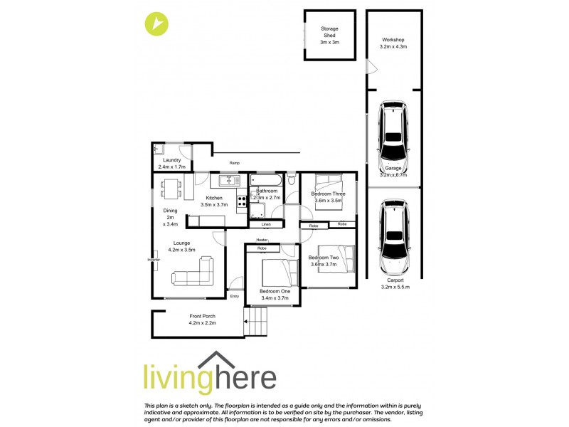 43 Cornwall Crescent, Newnham TAS 7248 Floorplan