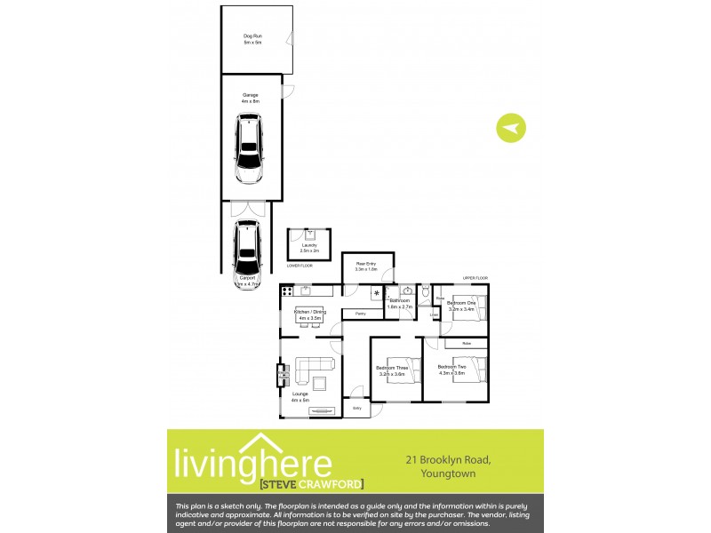 21 Brooklyn Road, Youngtown TAS 7249 Floorplan
