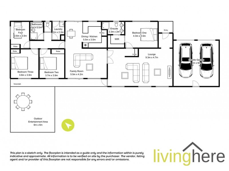 21 Longvista Road, Blackstone Heights TAS 7250 Floorplan