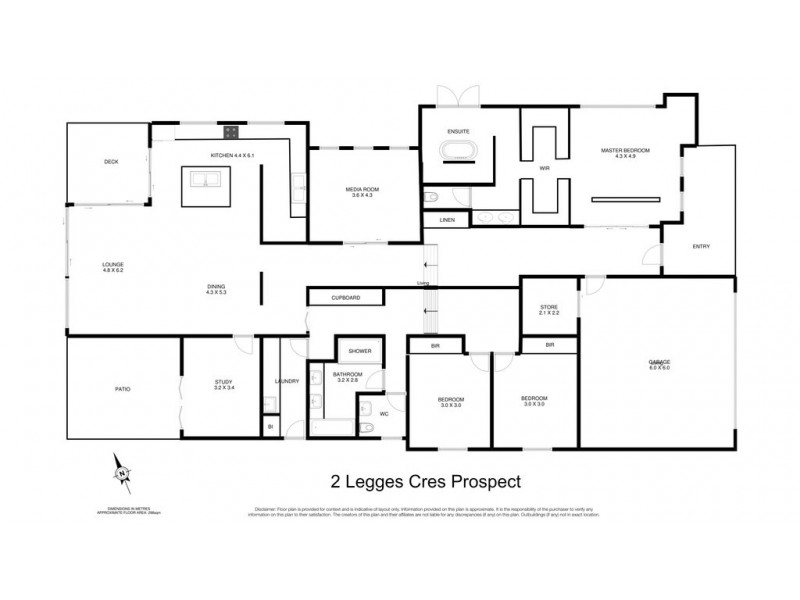 2 Legges Crescent, Prospect TAS 7250 Floorplan