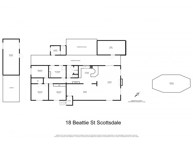 18 Beattie Street, Scottsdale TAS 7260 Floorplan